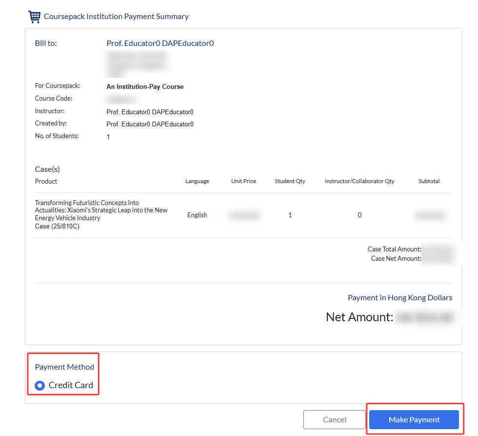 pay by credit card